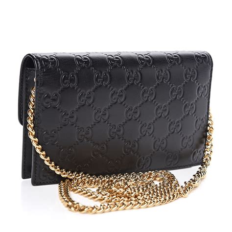 gucci black wallet on chain|Altro.